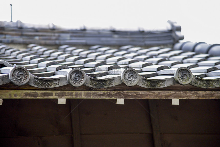 日文风格的屋顶1文化建筑学历史性雕塑艺术宗教房子地标神社陶瓷图片