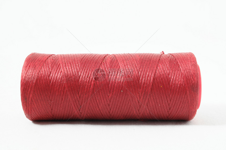 双线卷网络白色布线纺织品缠绕电缆电线纤维管子工业图片