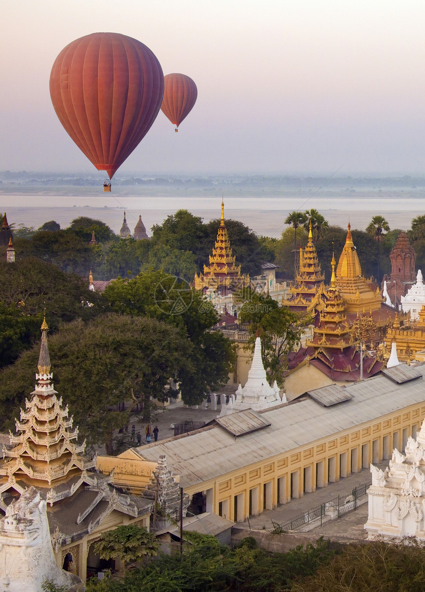 热气气球团-Bagan-缅甸图片