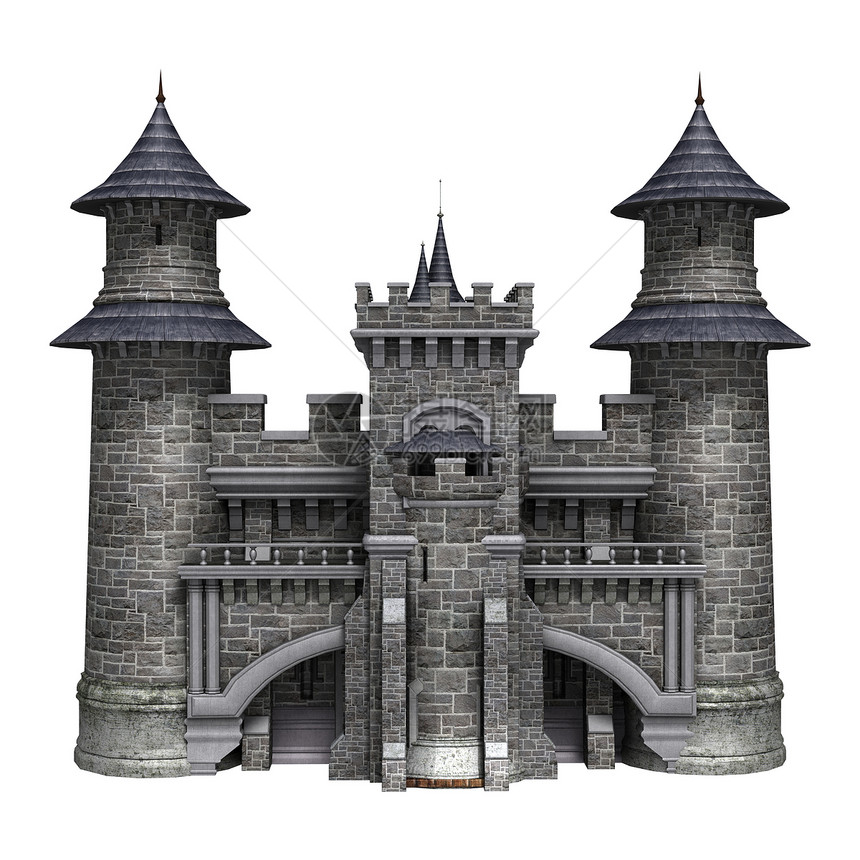 城堡旗帜童话故事建筑历史石头艺术建筑学堡垒房子图片