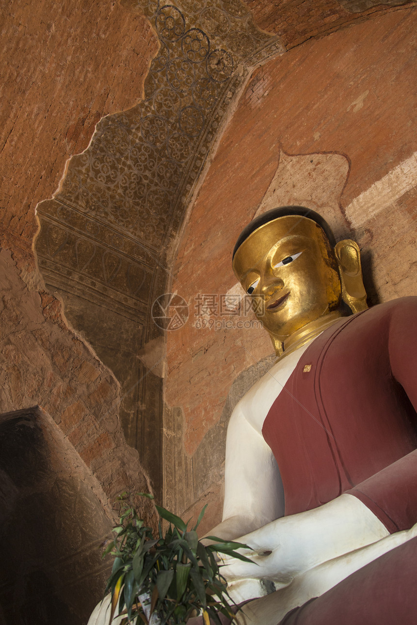 Bagan  缅甸宗教寺庙异教徒佛教徒旅行旅游雕像图片