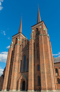 罗斯基勒大教堂建造丹麦语高清图片