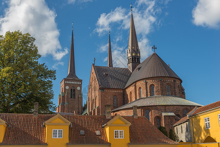 罗斯基勒大教堂建造丹麦语高清图片