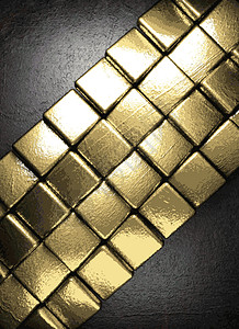 金银和银银背景风格奢华抛光金属边界黄色插图反射装饰品装饰背景图片