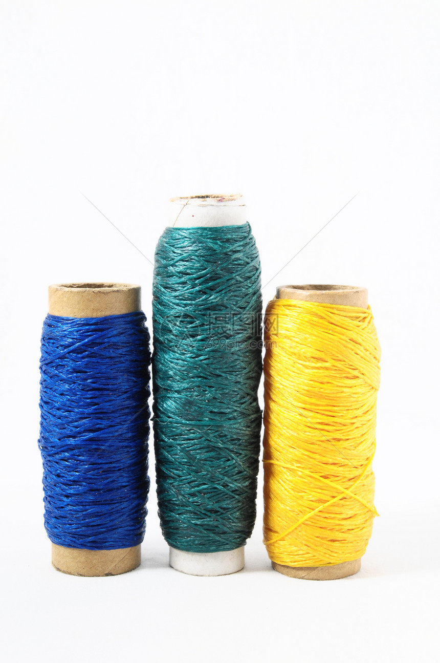 双线卷棉布螺旋材料白色针织管子电缆金属纺织品细绳图片