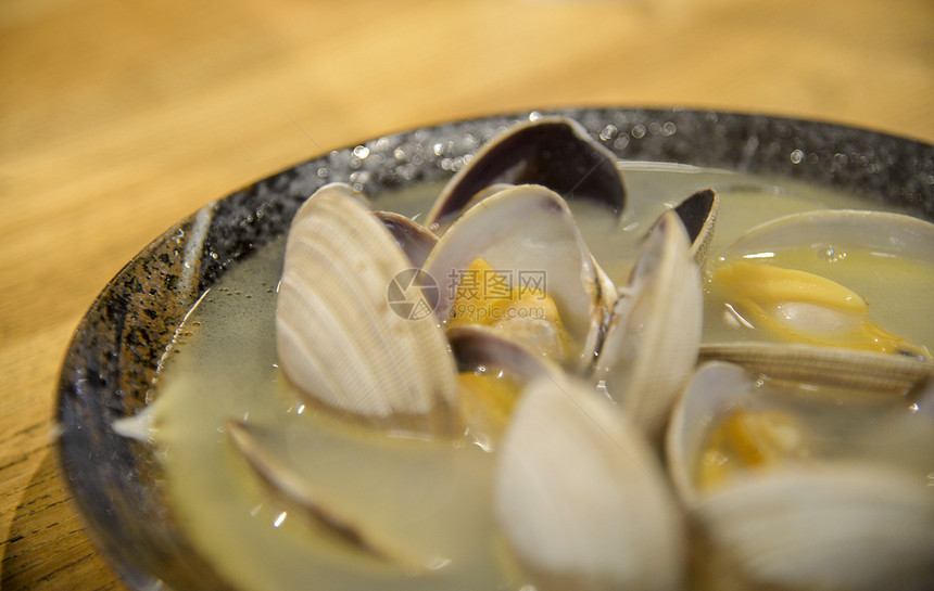 用日式日本菜汤煮蛤 4图片
