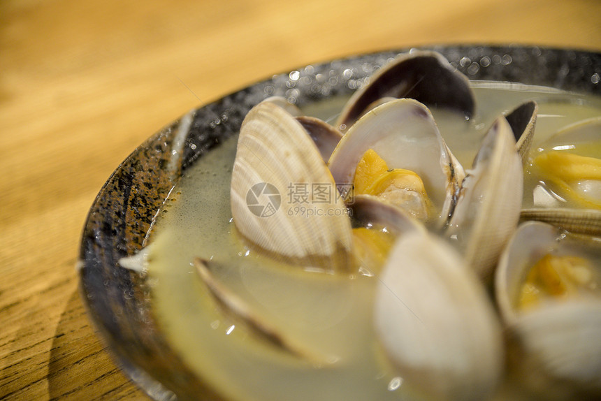 用日式日本菜3 煮蛤汤图片