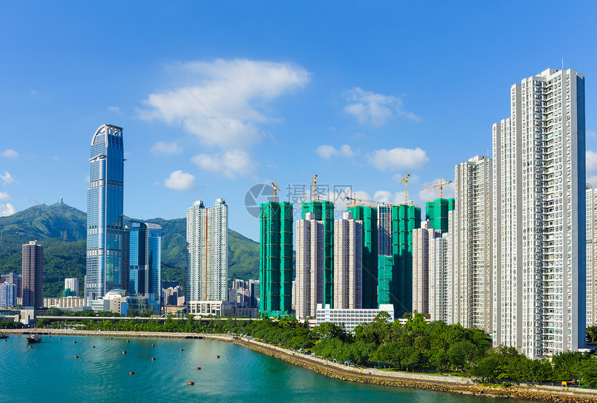 香港天线海岸景观建筑公寓海洋民众城市市中心房屋居所图片