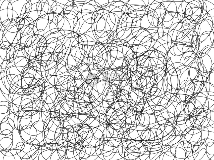 三角形搅乱线圈白色迷宫网络困惑插图黑色图片