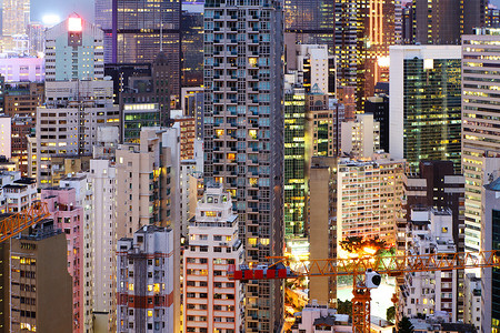 城市建筑房屋建筑天际线高清图片