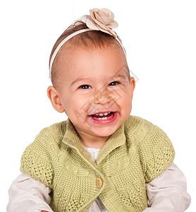 婴儿微笑新生孩子胸部皮肤生活投标眼睛姿势谎言童年背景图片