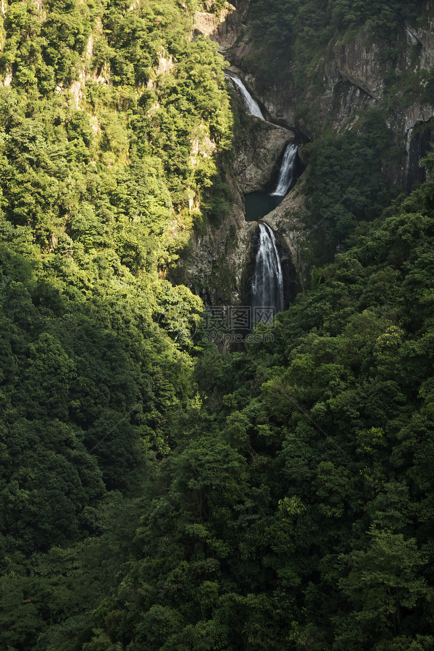 中国文州风景     南西建江绿色浅滩路线岩石旅游梯田溪流树木竹子瀑布图片