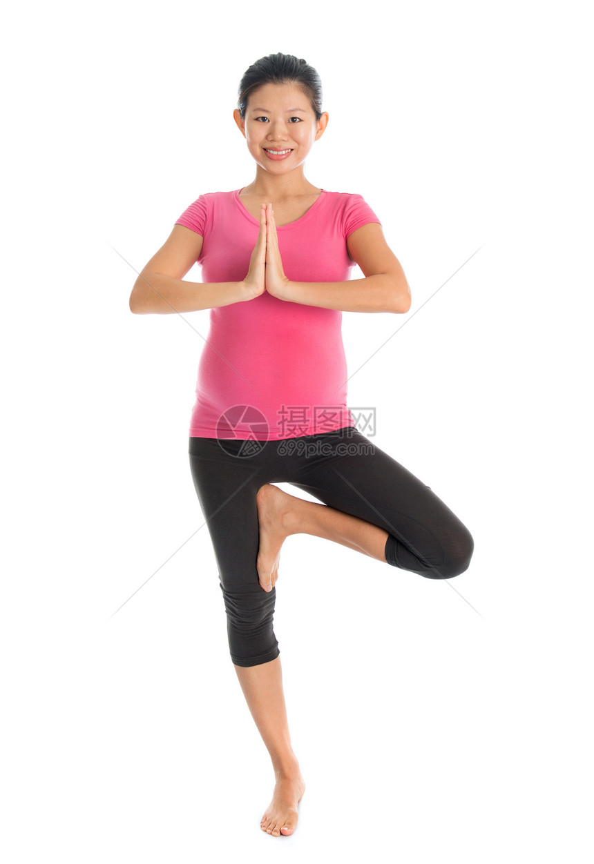 怀孕瑜伽沉思女性卫生成人保健白色姿势女士练习女孩图片