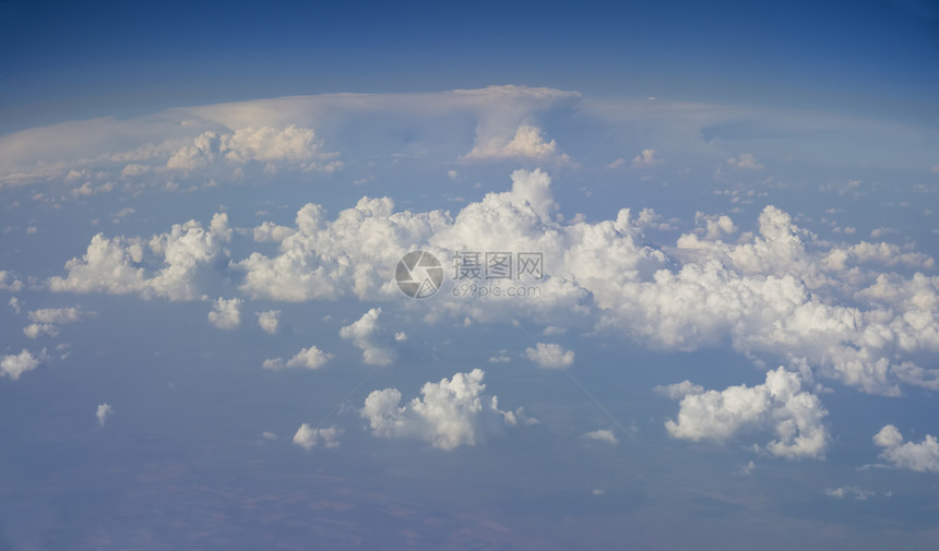 云天堂天气天线航空多云运输飞机天际天空明信片图片