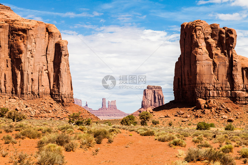 古迹谷沙漠公园旅行峡谷红色岩石纪念碑橙子国家天空图片