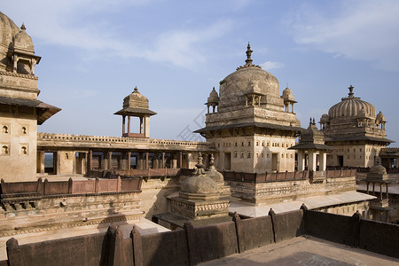 Orchha  印度中央邦陵墓旅行地标建筑学旅游高清图片