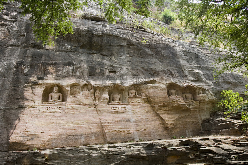 Gwalior雕塑印度雕刻文化观光宗教数字石头寺庙旅游图片