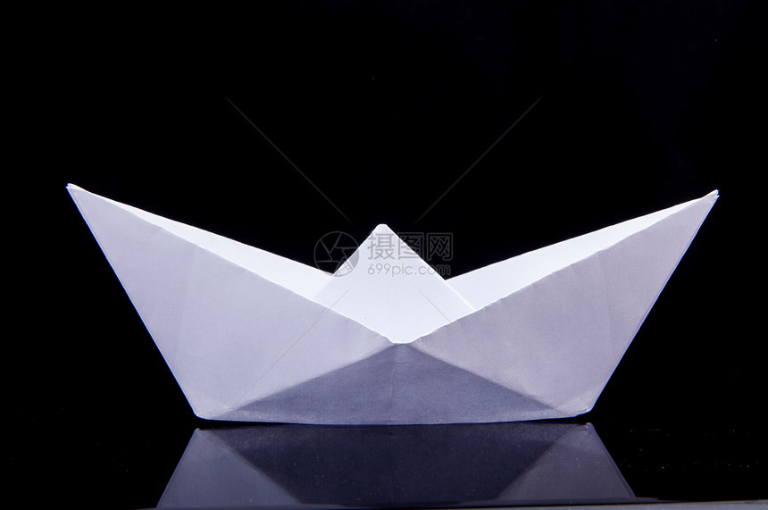 折纸船孩子导航阴影成功商业巡航自由床单玩具折叠图片