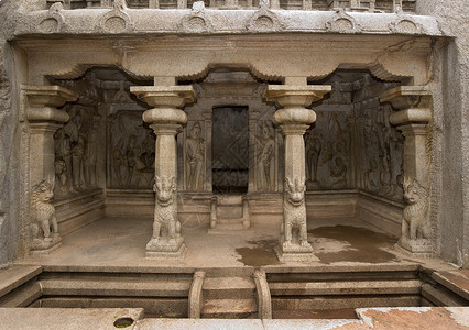 印度教石窟寺 - 马马拉普拉姆 - 印度高清图片
