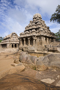 印度雕刻石头旅游旅行高清图片