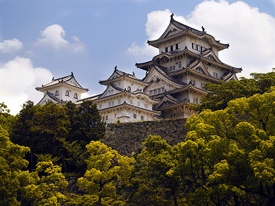 冰木吉城堡日本据点山顶旅行堡垒旅游将军地标城堡背景图片