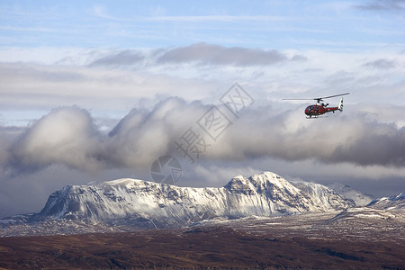 英国皇家空军直升机 - 苏格兰高地 - 苏格兰高清图片
