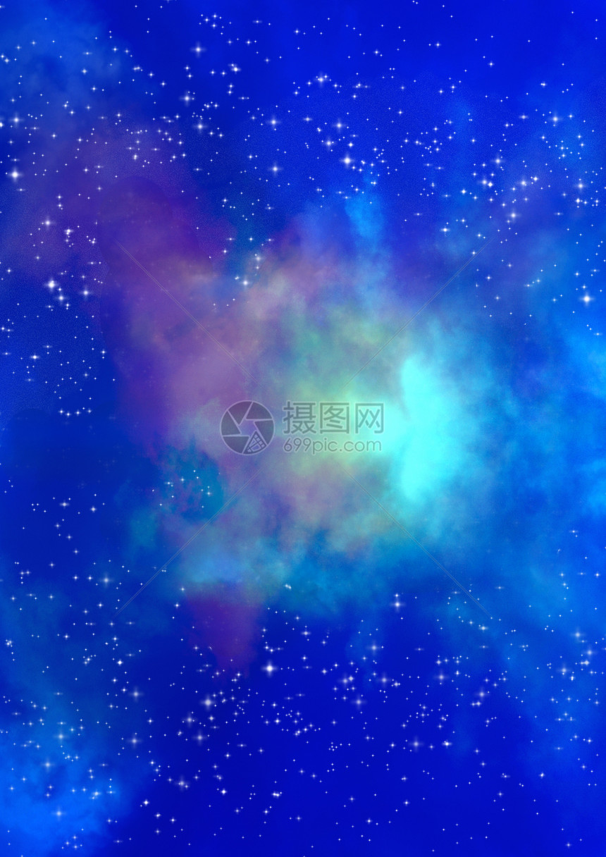 在空间和星云的星域科学活力星系场地星座插图渲染螺旋星际纺纱图片