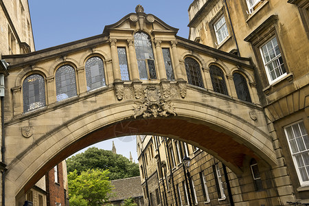 叹息桥梁-牛津-英格兰背景图片