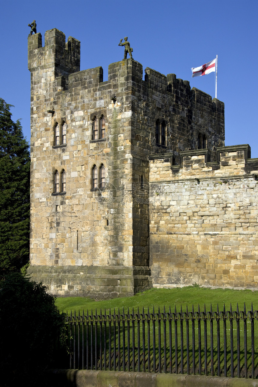 阿尼克城堡  诺森伯兰郡  英格兰堡垒旅游建筑学据点地标栏杆旅行图片