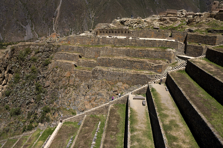 印加圣谷  秘鲁石方石头废墟梯田地标旅游纪念碑阳台旅行图片