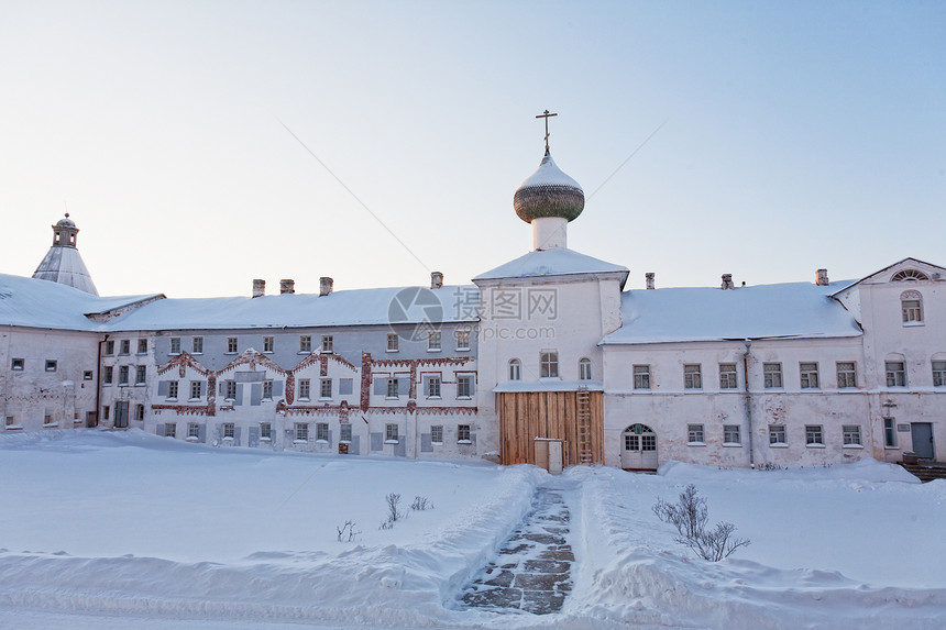 索洛维茨基修道院 俄罗斯堡垒白色记忆寺庙岛屿监狱石头历史宗教教会图片