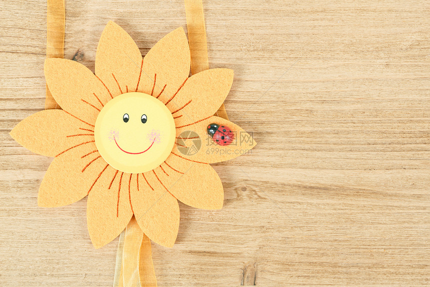 带花朵的春季消息木板空白备忘录装饰夹子玩具风格邮政笔记依恋图片