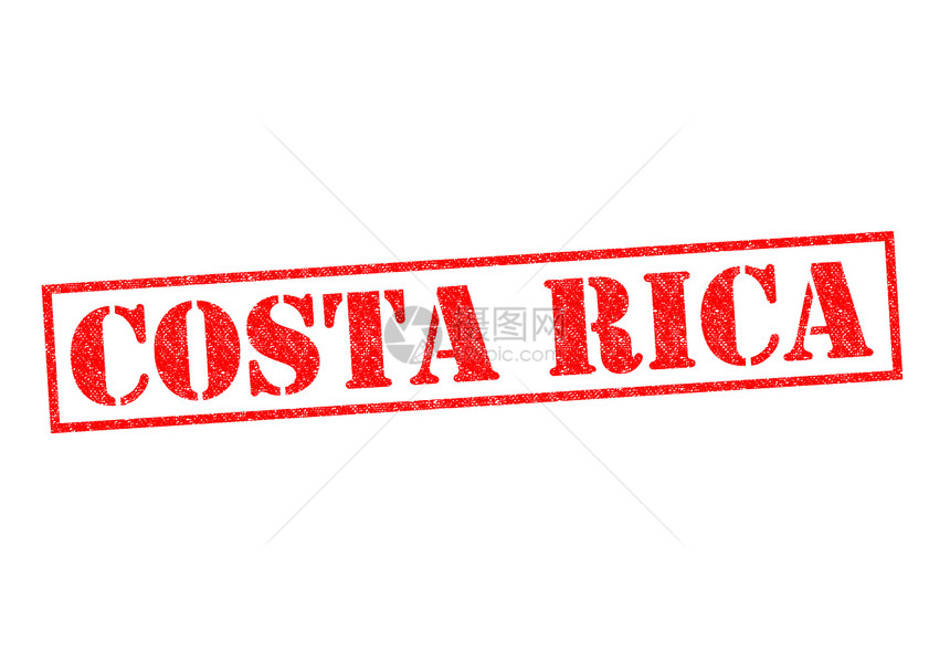 科斯塔地区哥斯达黎加图章标题标签按钮文化旅行红色旅游城市假期图片