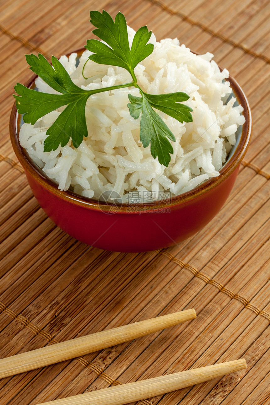 白米白饭颗粒状美食木头白色香菜营养食物香米农业种子图片
