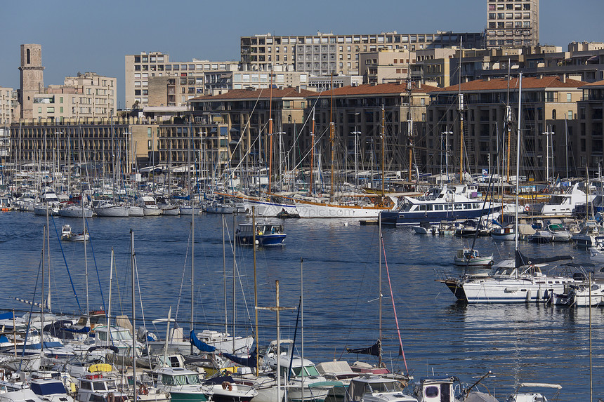 马赛  法国南部城市旅行码头港口游艇旅游图片