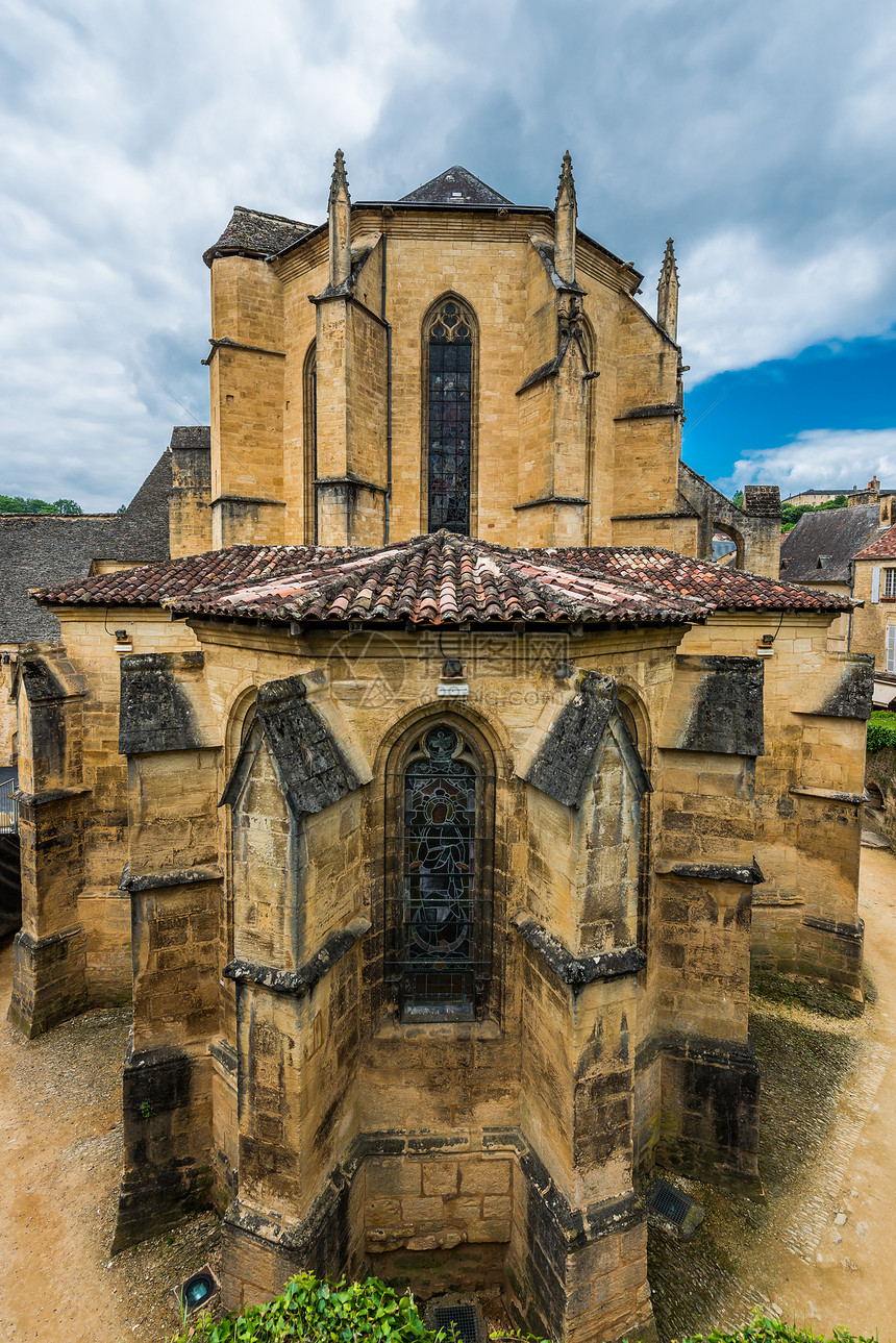 法国的萨尔特多尔多文外观风景村庄大教堂旅行地方教会目的地建筑学地标图片