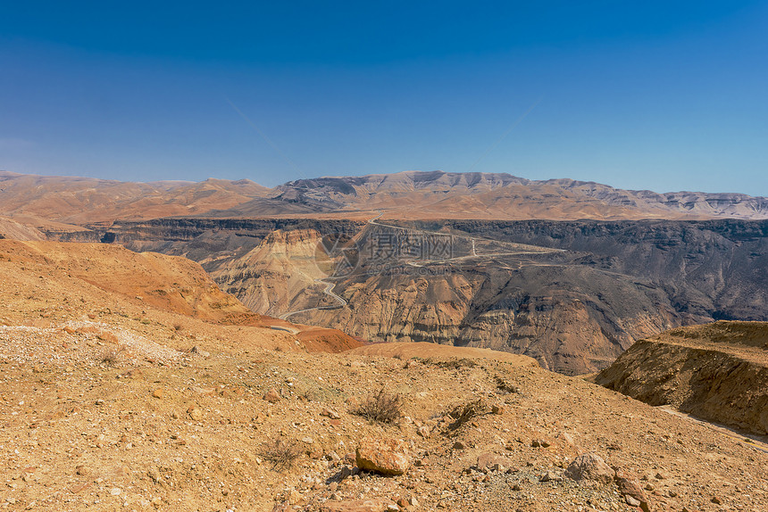 以沙漠路为王 死海约尔丹旅行目的地历史性沙漠地标地方全景历史图片
