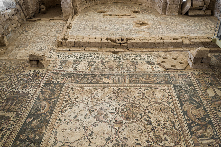 罗马废墟 约旦乌姆阿尔拉萨斯地方马赛克地标历史性旅行历史文明目的地城市图片