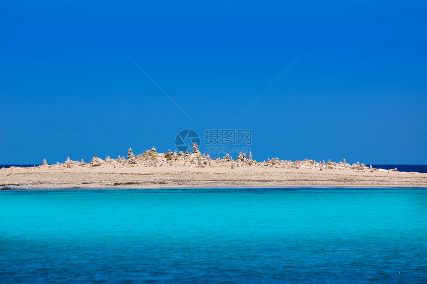 Formentera岛 石雕伊利塔斯天空雕塑波浪蓝色支撑地标假期旅游石头旅行图片