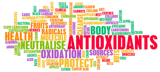抗氧化剂维生素补充产品来源词云老化营养概念尖端疾病高清图片