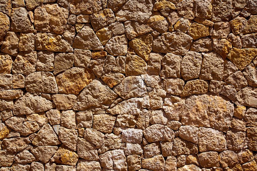 Ibiza 泥石墙 地中海石墙石方建造栅栏风格岩石古董建筑学石墙石工石匠图片