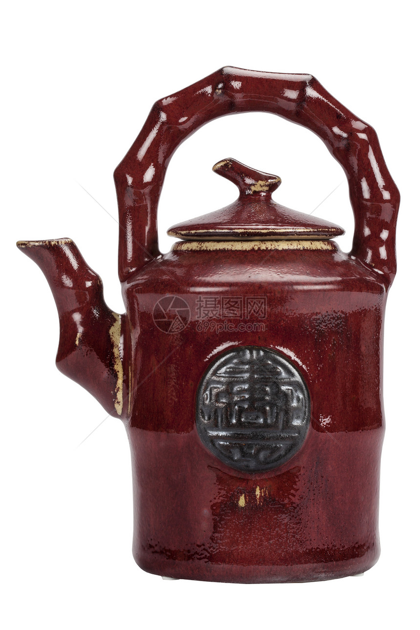 东方茶壶 - 孤立图片