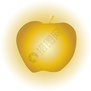 夏娃黄金苹果小吃白色黄铜插图堕落金属诱惑水果绘画食物设计图片