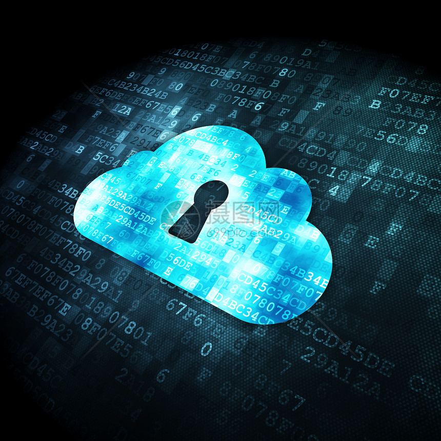 云层网络化概念 数字后方的云洞数据服务器商业钥匙网站互联网技术展示安全网络图片