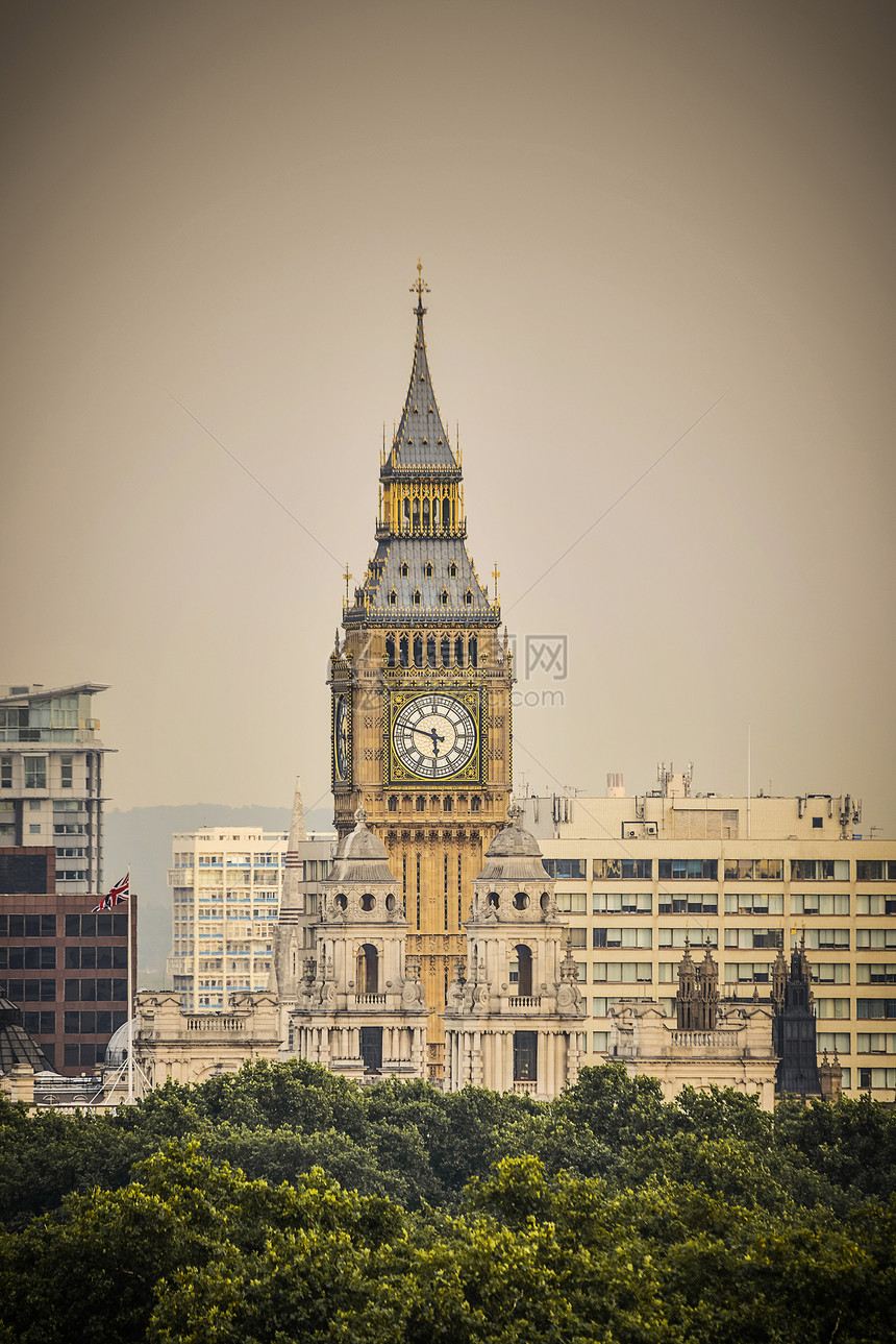 伦敦时钟塔旅游景观旅行王国城市天空首都地标钟楼天际图片