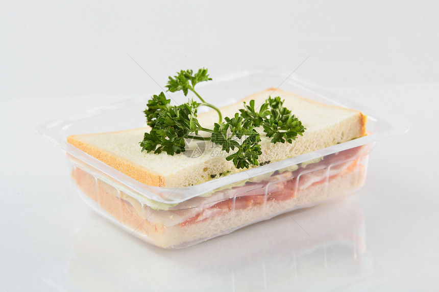 白色背景上的新鲜三明治Name叶子早餐食物餐饮午餐小吃火鸡面包沙拉营养图片