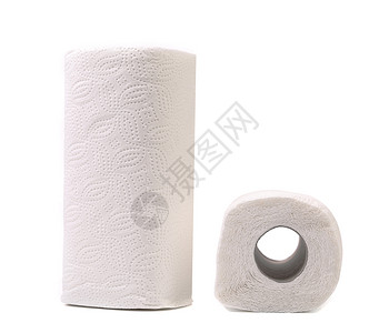 纸毛巾卷餐巾打扫家庭卫生组织厨房纸巾白色纸卷背景图片