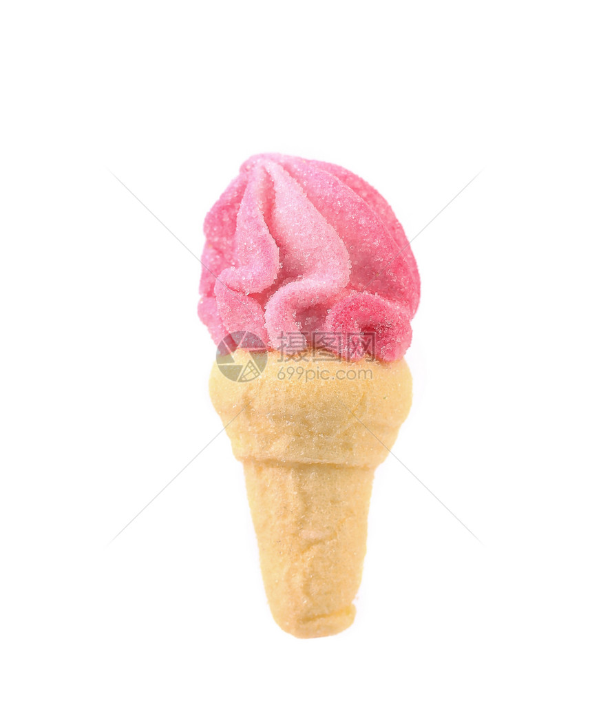 冰淇淋形式的棉花糖软糖甜点奶油童年小吃糖果蓝色水果正方形孩子图片