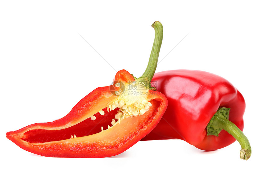红胡椒和切片蔬菜团体种子辣椒小吃红色绿色节食营养白色图片