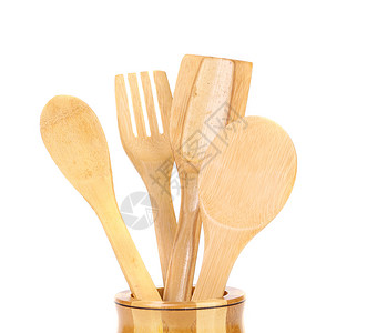 木制餐具乡村木头营养用餐乐器勺子酒吧服务便利工具高清图片
